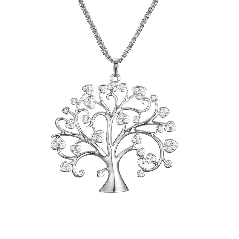 Durable steel tree necklace